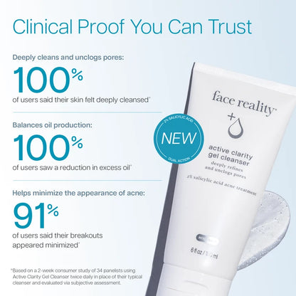 Face Reality - Active Clarity Gel Cleanser (6 oz)