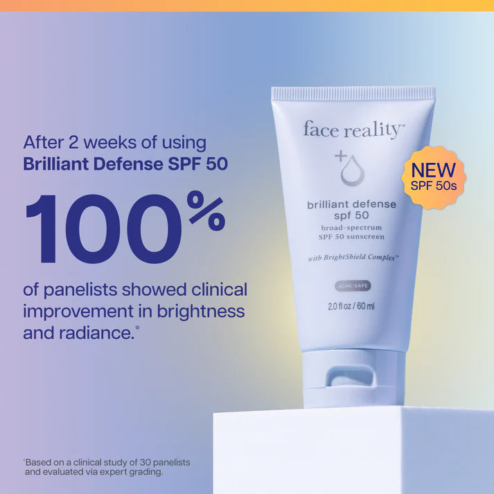 FACE REALITY - Brilliant Defense SPF 50 (2oz  - 60 ml)