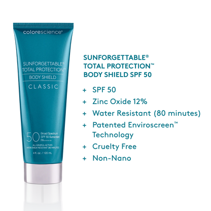 COLORESCIENCE - Sunforgettable® Total Protection® Body Shield Classic SPF 50 (4 oz)