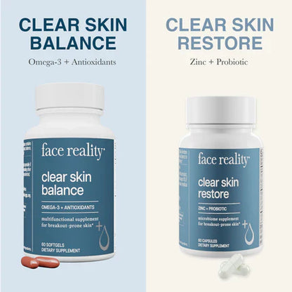 FACE REALITY - Clear Skin Supplement Duo