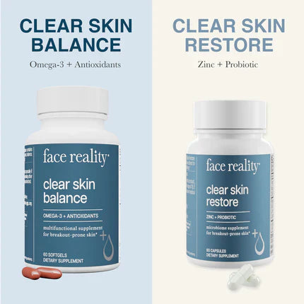 FACE REALITY - Clear Skin Supplement Duo
