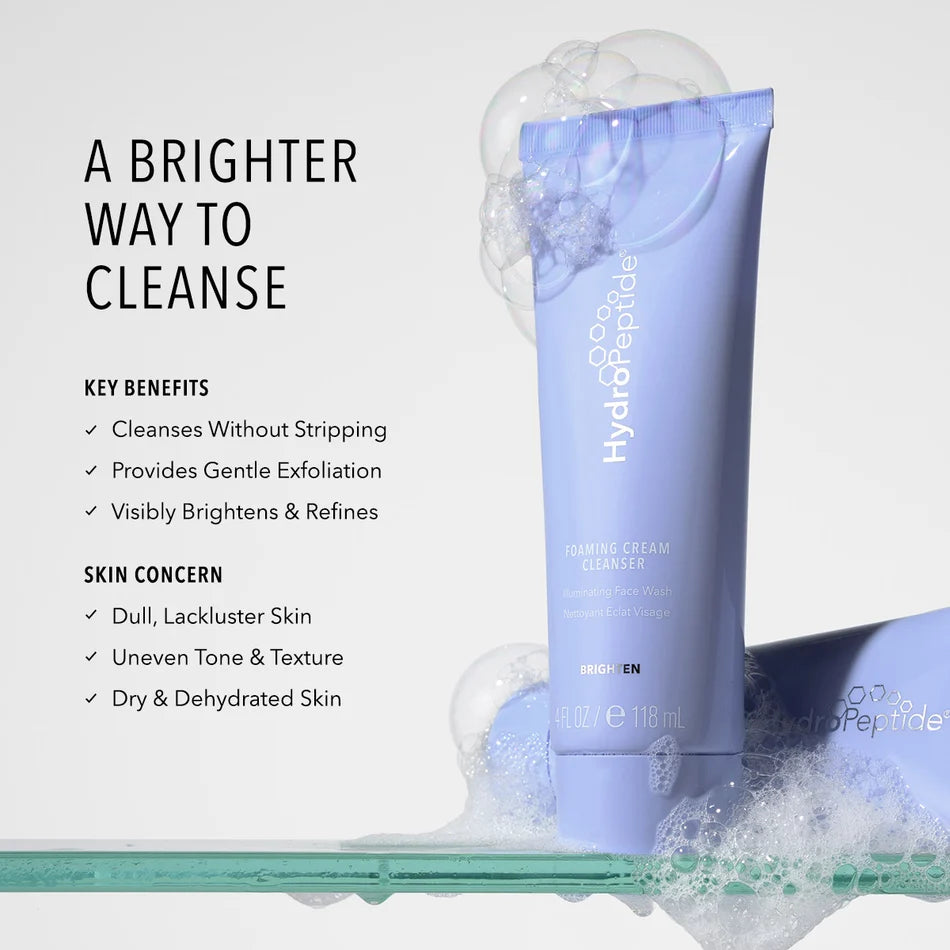 HydroPeptide® Foaming Cream Cleanser (4 oz) - Available in Deluxe Travel Size