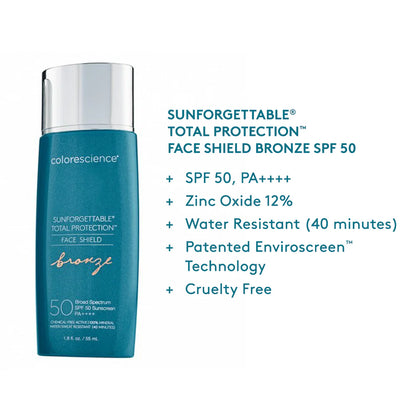 COLORESCIENCE - Sunforgettable® Total Protection™ Face Shield Bronze SPF 50 (1.8 oz)