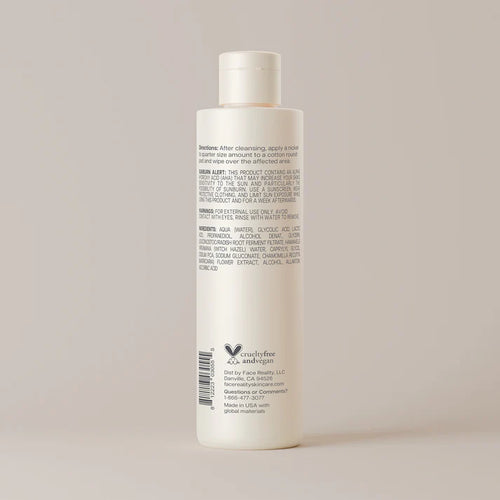 FACE REALITY - Glycolic-Lactic Toner (6 oz - 180 ml)