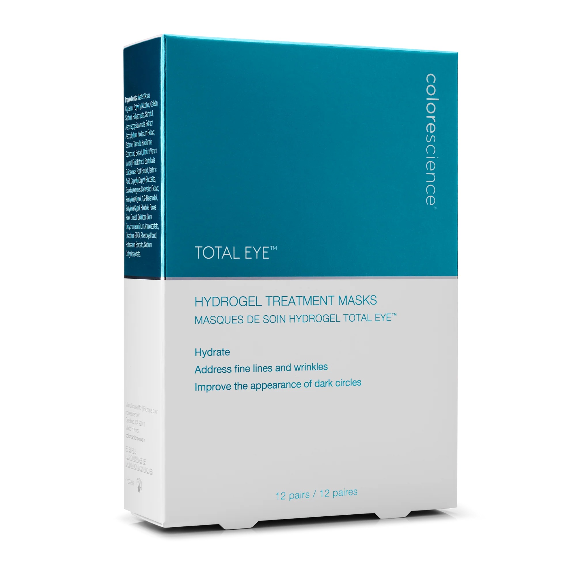COLORESCIENCE - Total Eye® Hydrogel Treatment Masks (12 Pairs)