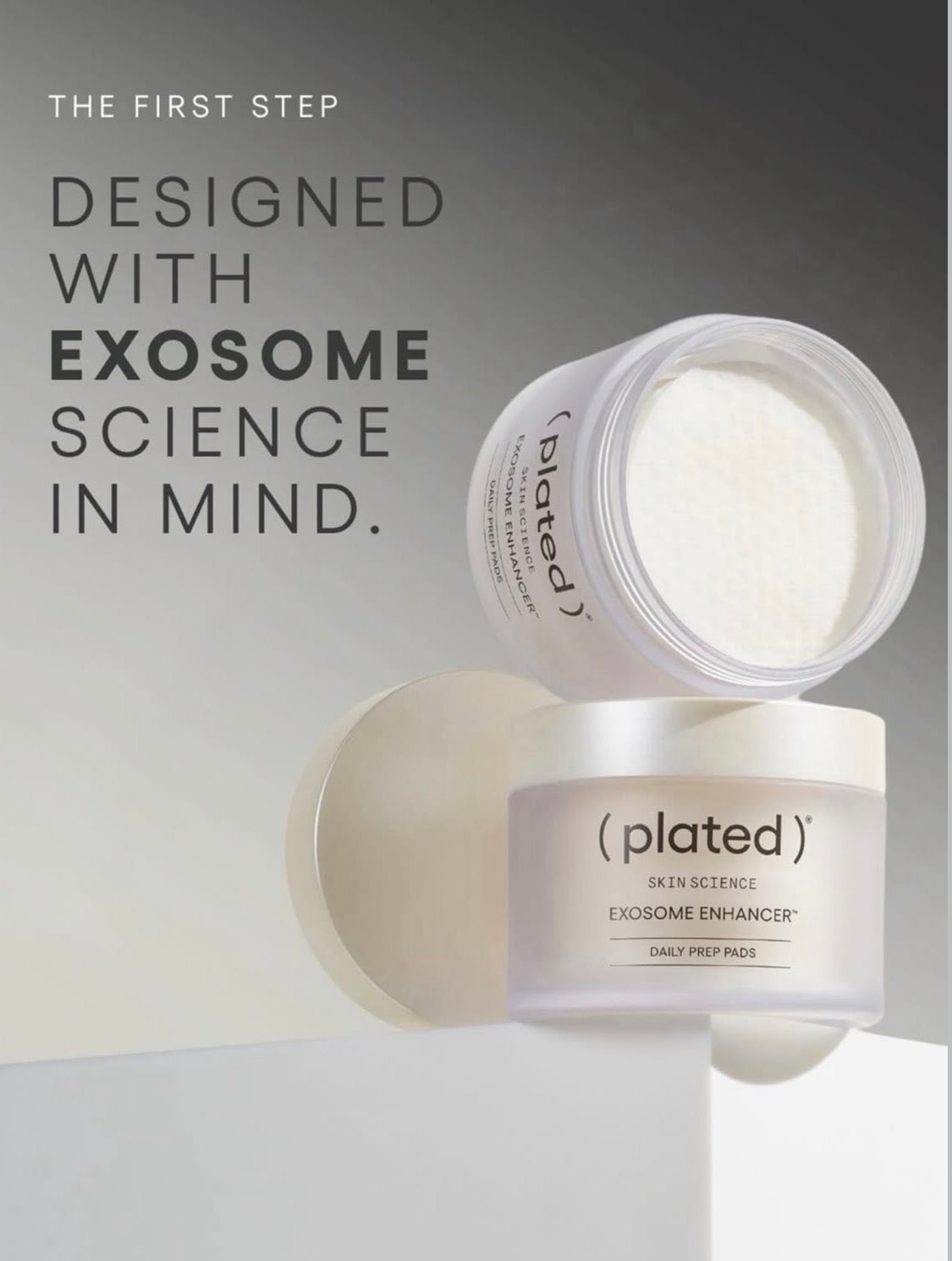 PLATED - Exosome Enhancer™ Daily Prep Pads (50 Pre-Saturated Cotton Pads)