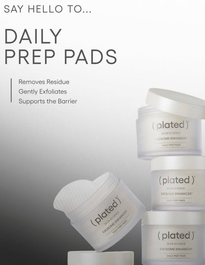 PLATED - Exosome Enhancer™ Daily Prep Pads (50 Pre-Saturated Cotton Pads)