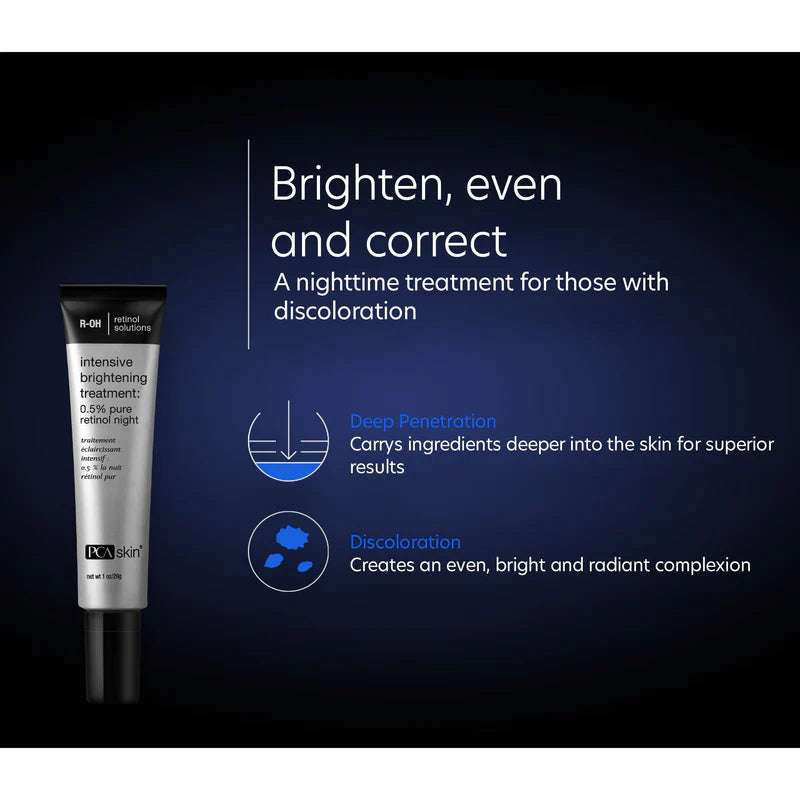 PCA SKIN - Intensive Brightening Treatment: 0.5% pure retinol (1 oz)