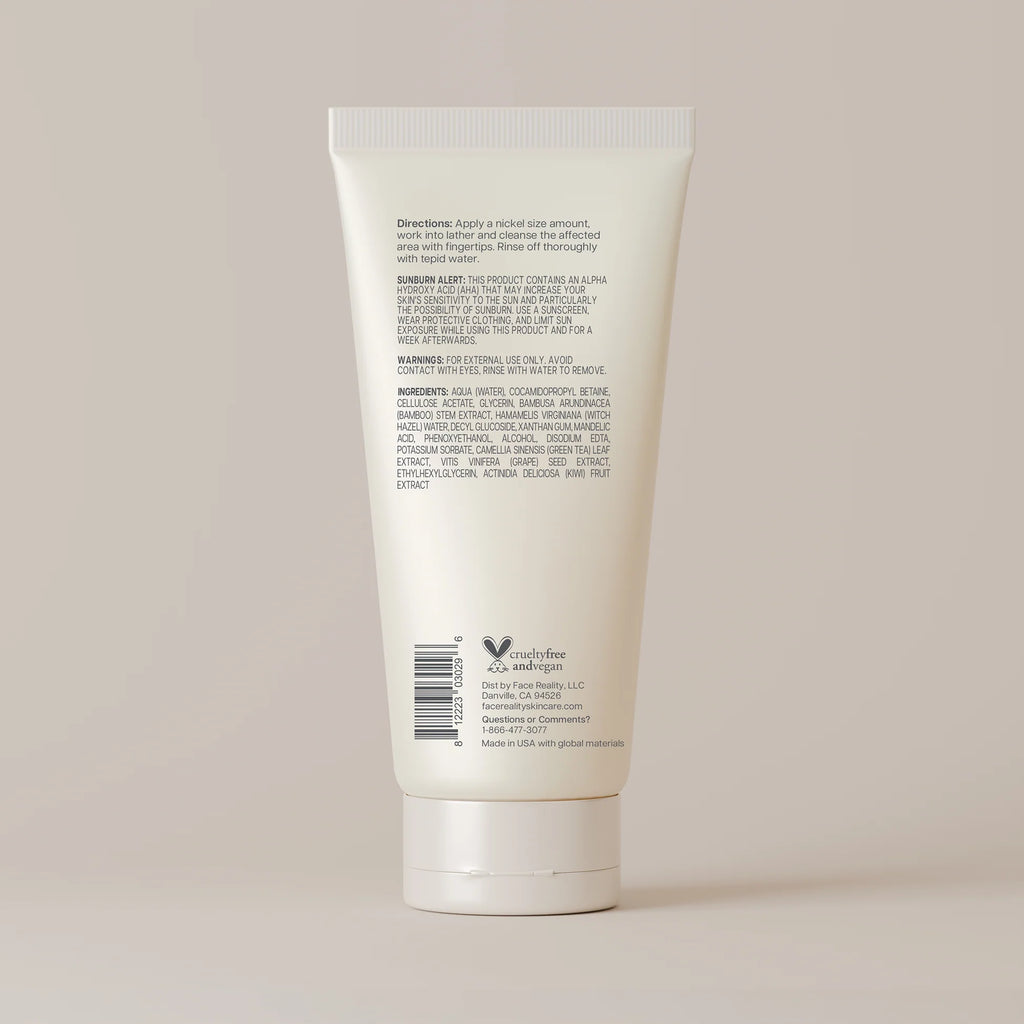 FACE REALITY - L-Mandelic Face and Body Scrub (6 oz - 180 ml)