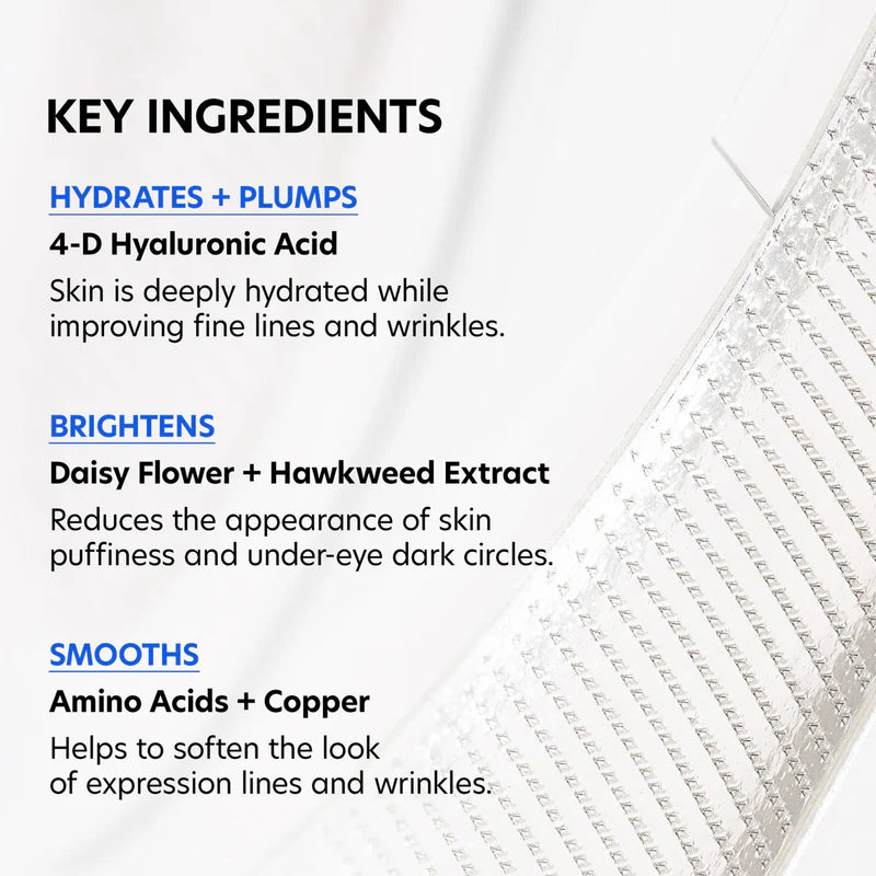 PCA SKIN - Hyaluronic Acid Microneedle Eye Patches (4 Treatments)
