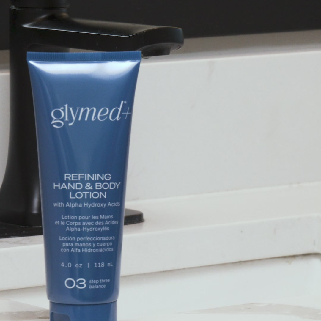 GLYMED PLUS - Refining Hand & Body Lotion with Alpha Hydroxy Acids (4 oz - 118 ml)