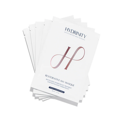 HYDRINITY - Restorative HA+ Masque (Box includes 5 single-use biocellulose masques)