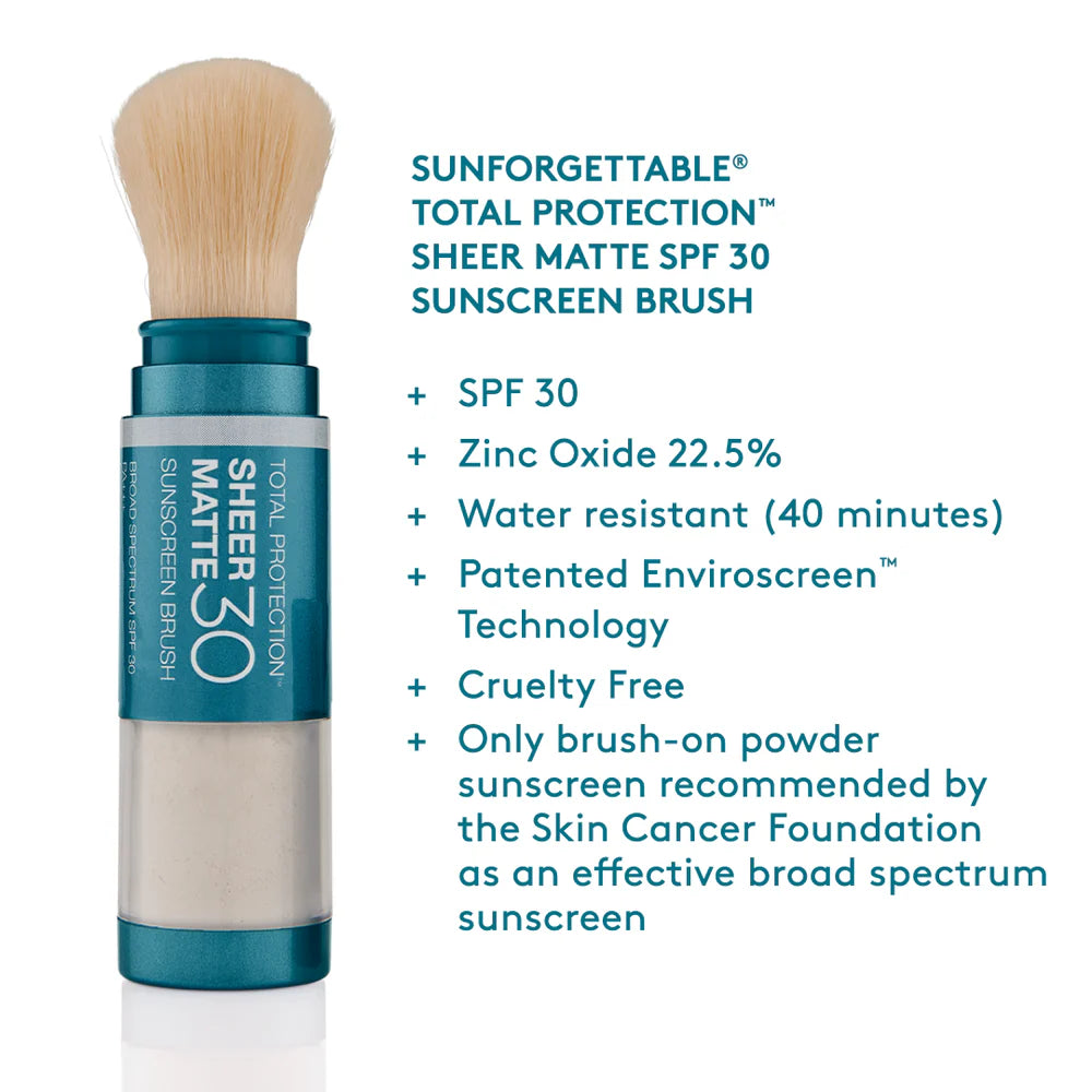 COLORESCIENCE - Sunforgettable® Total Protection™ Sheer Matte SPF 30 Sunscreen Brush (0.15 oz)
